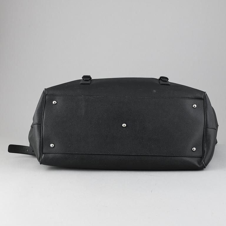 Dolce & Gabbana, a black leather weekend bag.