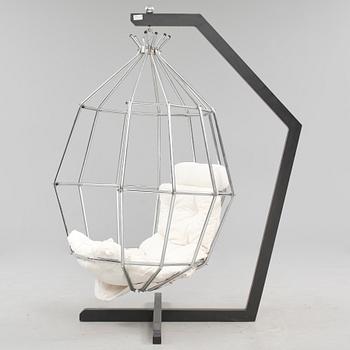 FÅTÖLJ, "Papegojan", Ib Arberg, Ibar Design AB, Jönköping, 1970/1980-tal.