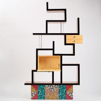 Ettore Sottsass, a "Max" bookcase, Memphis, Italy, post 1987.