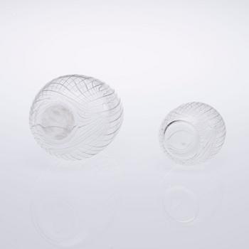 VASER, 2 st glas, signerade Tapio Wirkkala Iittala.