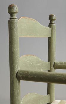 A Gustavian armchair.