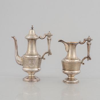 An Austro-Hungarian silver coffee service, Vienna 1867-1922 (5 pieces).