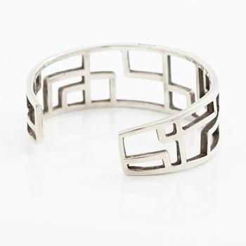 Claës E. Giertta, a ring and a bangle, silver, Stockholm 1961 and 1965.