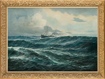 Adolf Bock, olja på duk, signerad och daterad 1938.