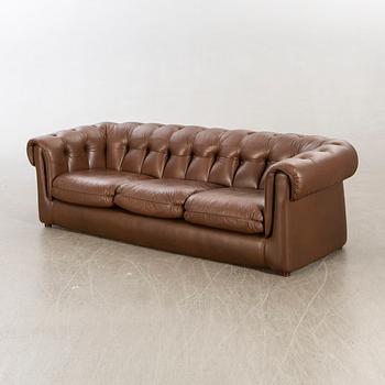 Sofa, Chesterfield model, leather.