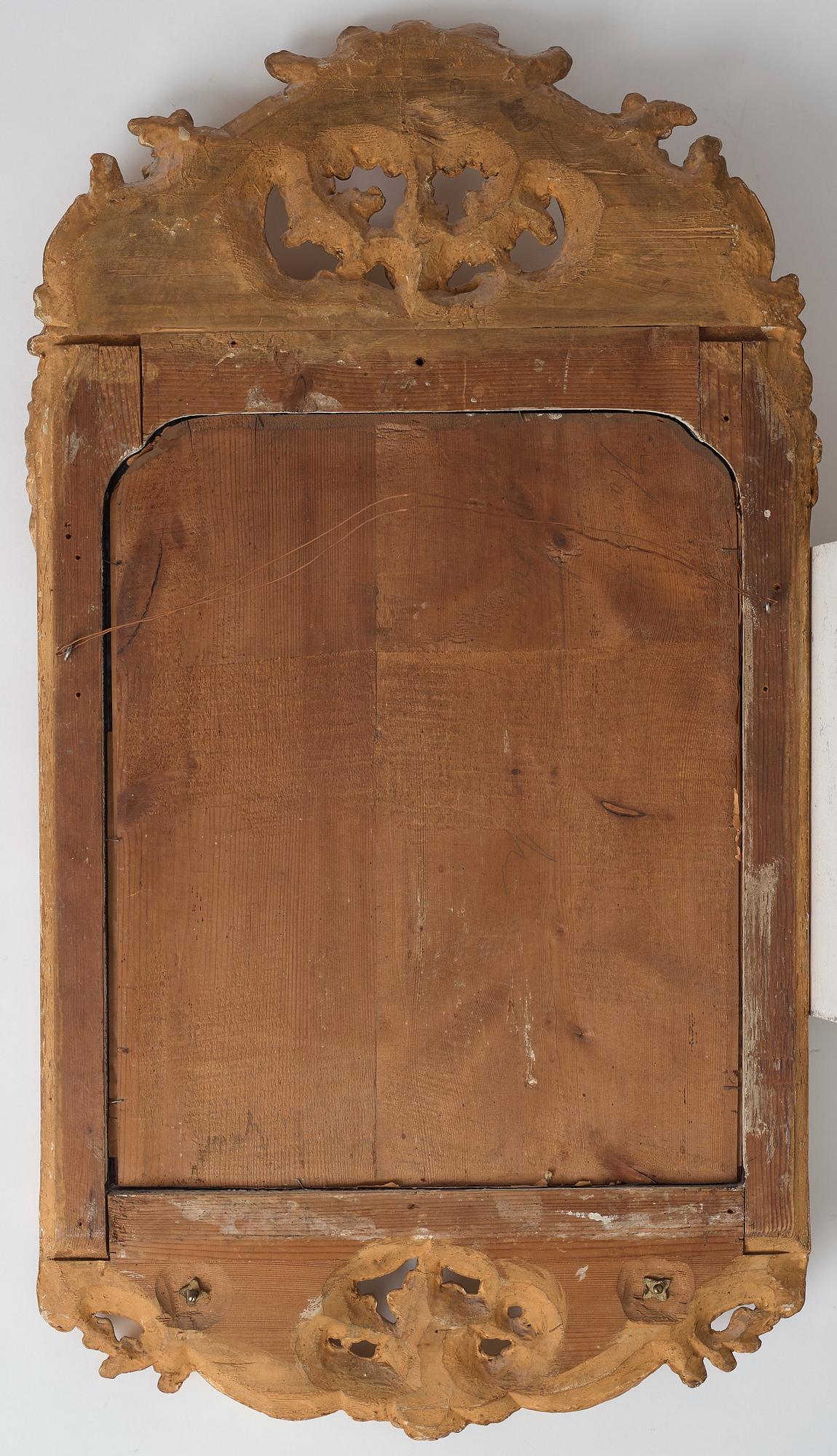 SPEGELLAMPETT, för två ljus, stockholmsarbete, 1700-talets andra hälft, rokoko.