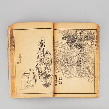 Four books, printed mostly in Japan, Meiji, late 19th century.