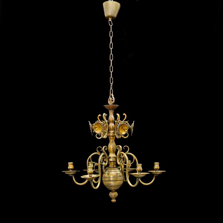 TAKKRONA, barock, 1700-tal, höjd 55 cm.