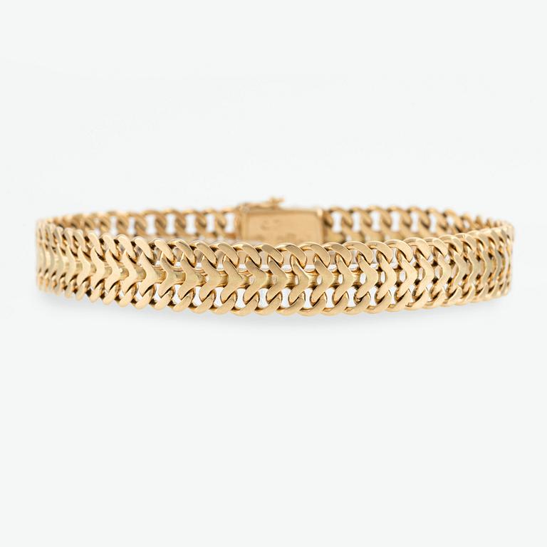 Armband 18K guld, "Fiskben".