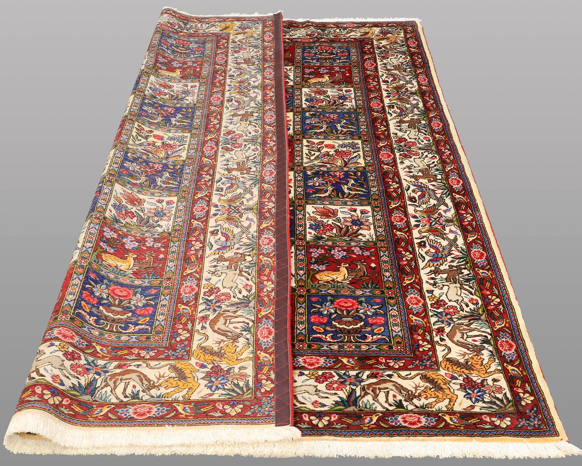A CARPET, Figural Baktiari, ca 303 x 207 cm.