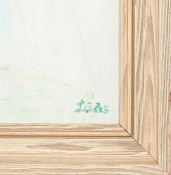 EVY LÅÅS, olja på duk, signerad.