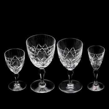 GLASSERVIS, 29 delar, "Karolina", Gunnar Cyrén, Orrefors.