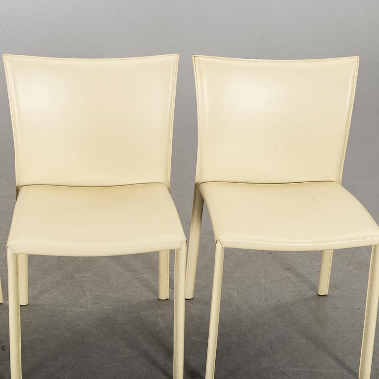 CHAIRS, a set of four chairs, Cidue, Italy, style of Mario Bellini.
