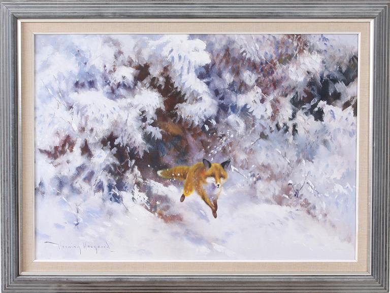 HOUGAARD, HENNING, olja på duk, sign.