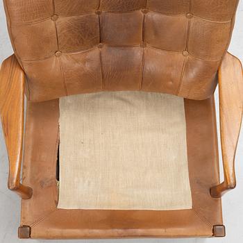 Arne Norell, a pair of "Löven" armchairs, Norell Möbler AB, Sweden, 1960's.
