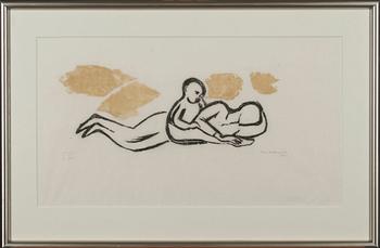 INA COLLIANDER, träsnitt, signerad, daterad 1957 och numrerad T.p.l'a I 10 II 3/10.