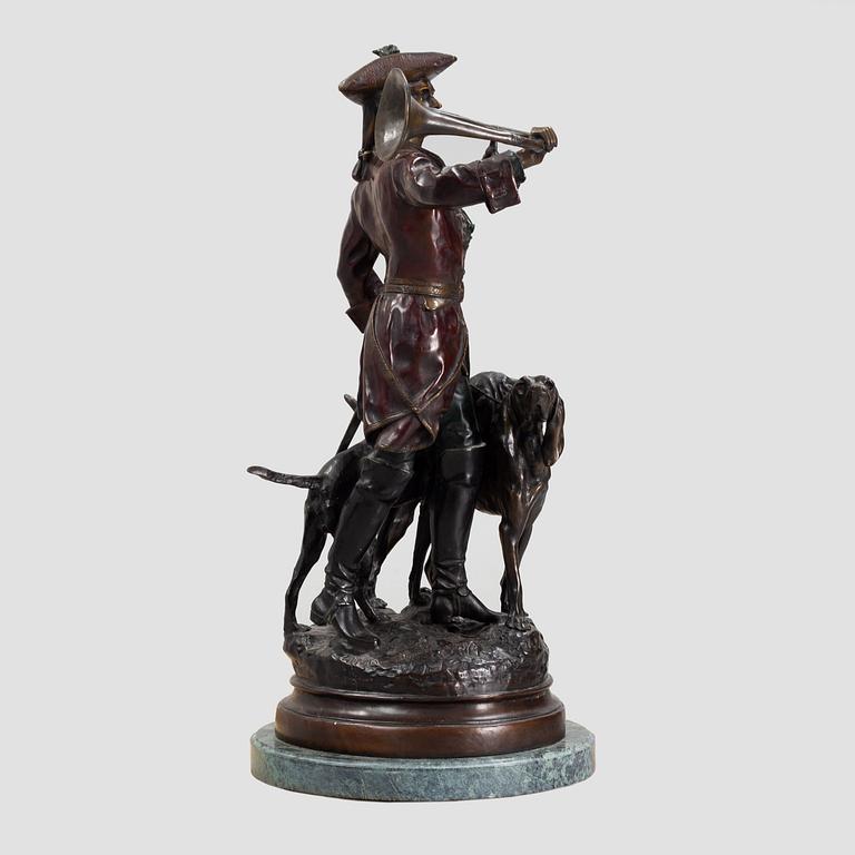 Hippolyte Moreau & Prosper Lecourtier, after. Sculpture, bronze.