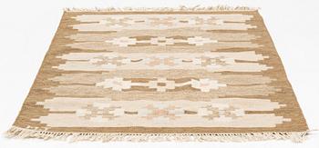 Matta, rölakan, signerad MJ, ca 188 x 140 cm.