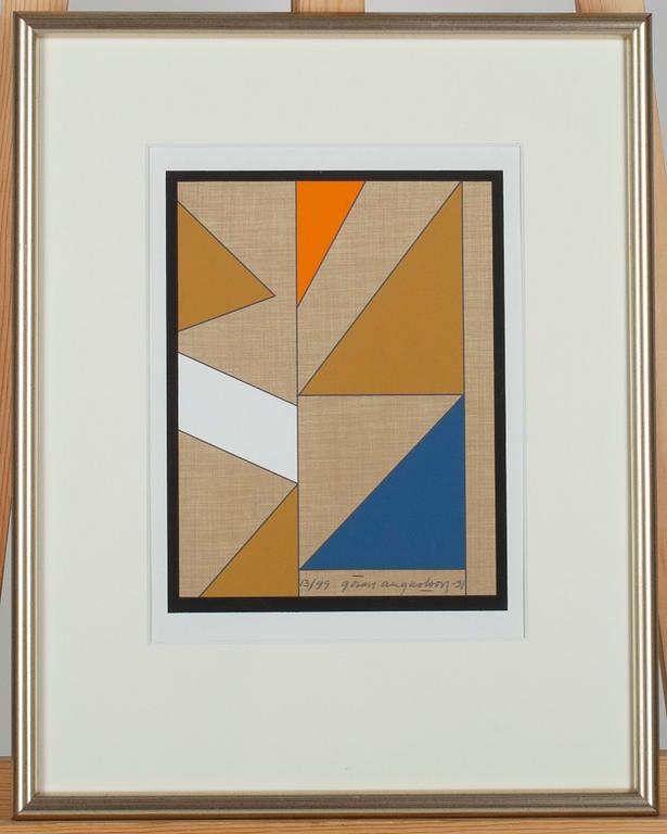 GÖRAN AUGUSTSON, 3 st, serigrafier, signerade och daterade -91.
