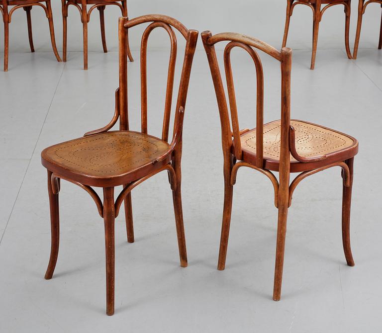CAFESTOLAR, 9 st, Thonet, sekelskiftet 1900.