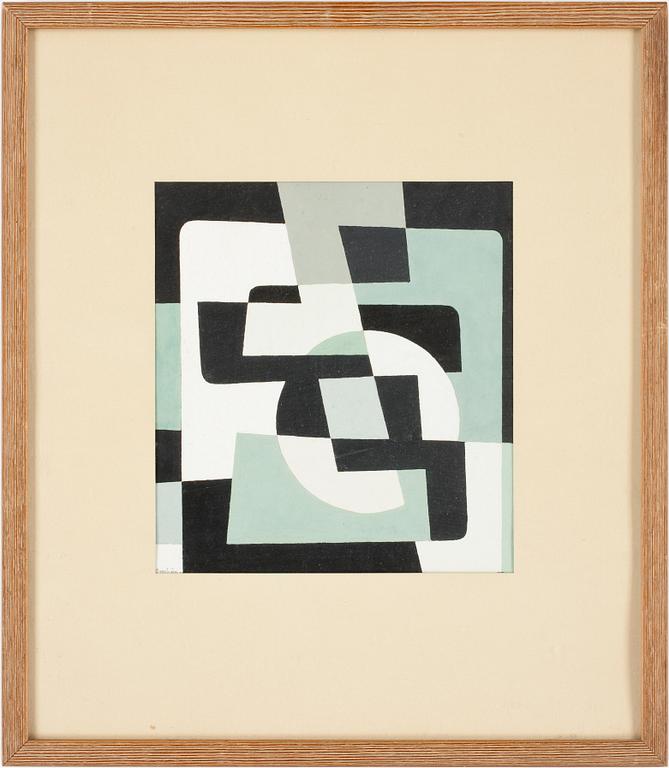 HARRY BOOSTRÖM, Gouache. Sign Booström.