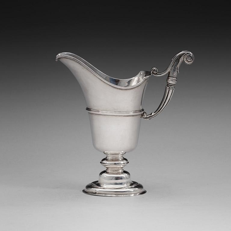 A Swedish 18th century silver ewer, marks of Johan Lund, Stockholm 1722.