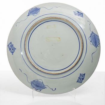 Praktfat, porslin, Japan, Meiji (1868-1912).