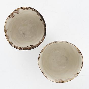 Two stoneware bowls, circa 2000.