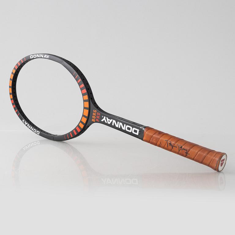 Tennisracket, Donnay. Signerad Björn Borg, speciellt framtaget Donnay Borg Pro, 395 g.