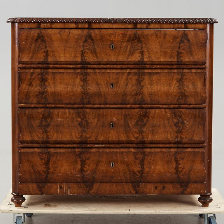 SKRIVBYRÅ, senempire, 1800-talets mitt.