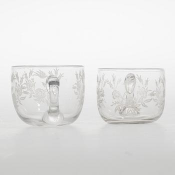 PUNSCHMUGGAR, 8 st, glas, 1900-talets början.