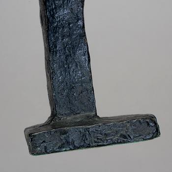 THOMAS ALMBERG, skulptur, patinerad brons, sign.