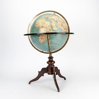 Jordglob "Erdkugel" Ernst Schotte Tyskland omkring 1900.