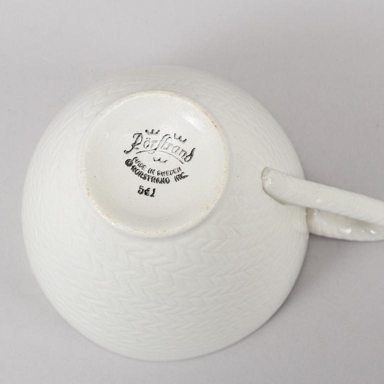Hertha Bengtson, a part 'Blå Eld' coffee and tea service, Rörstrand (15 pieces).