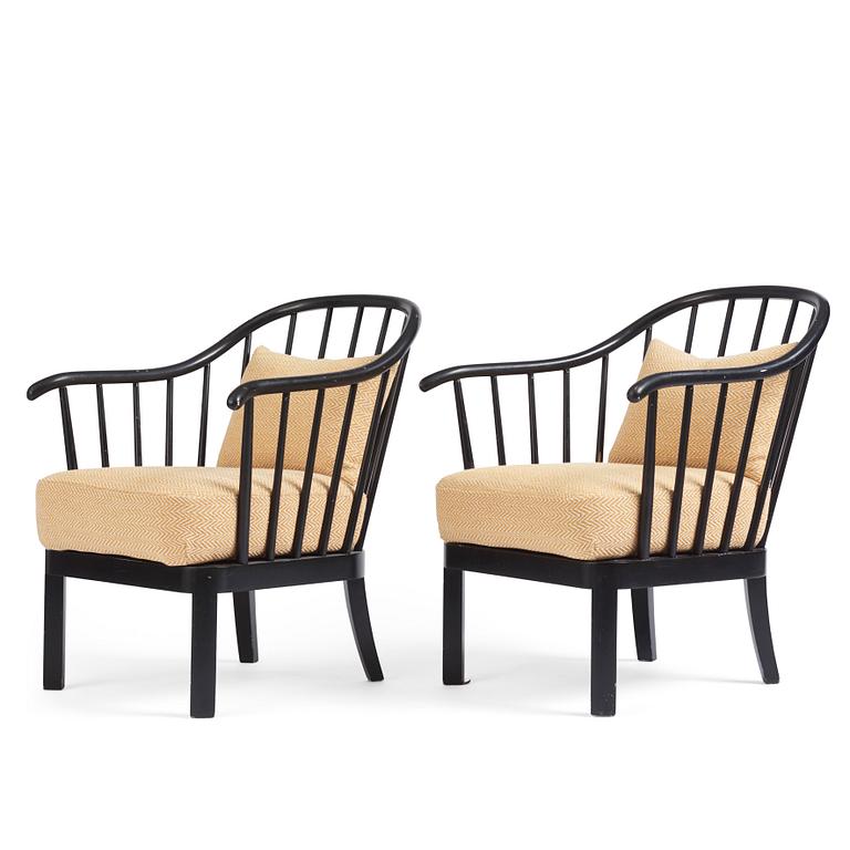 Otto Schulz, a pair of armchairs, Boet, Gothenburg 1930s-40s.