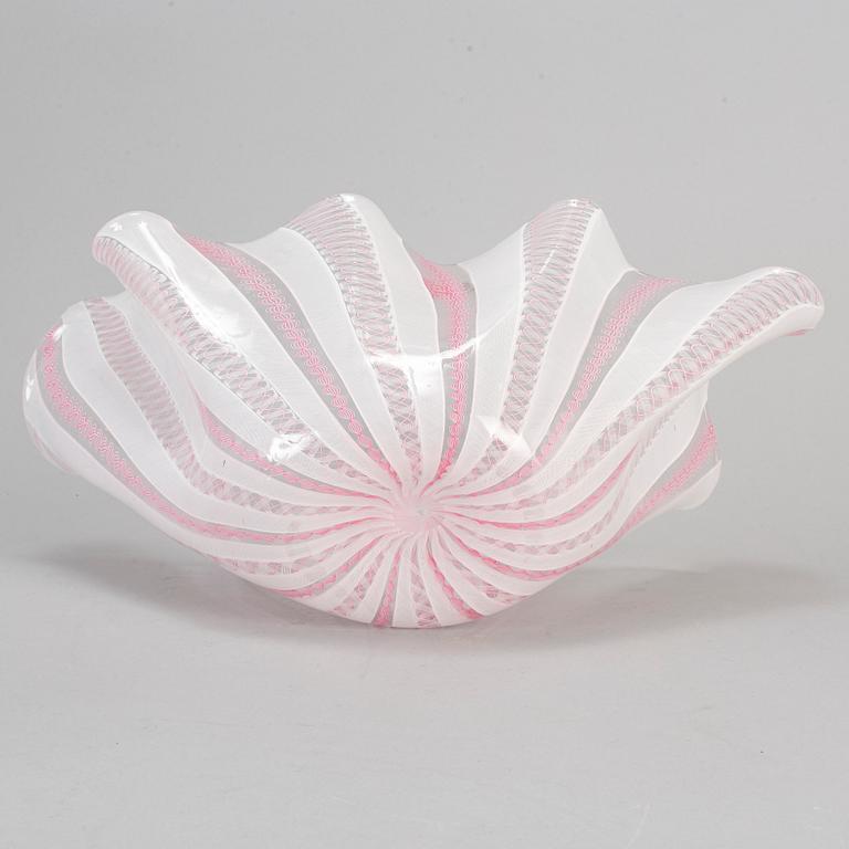 A Paolo Venini, 'Fazzoletto' glass vase, Venini, Murano Italy.