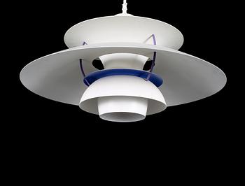 TAKLAMPA, PH-5, Poul Henningsen för Louis Poulsen, Danmark, 1900-talets andra hälft, höjd ca 27 cm.