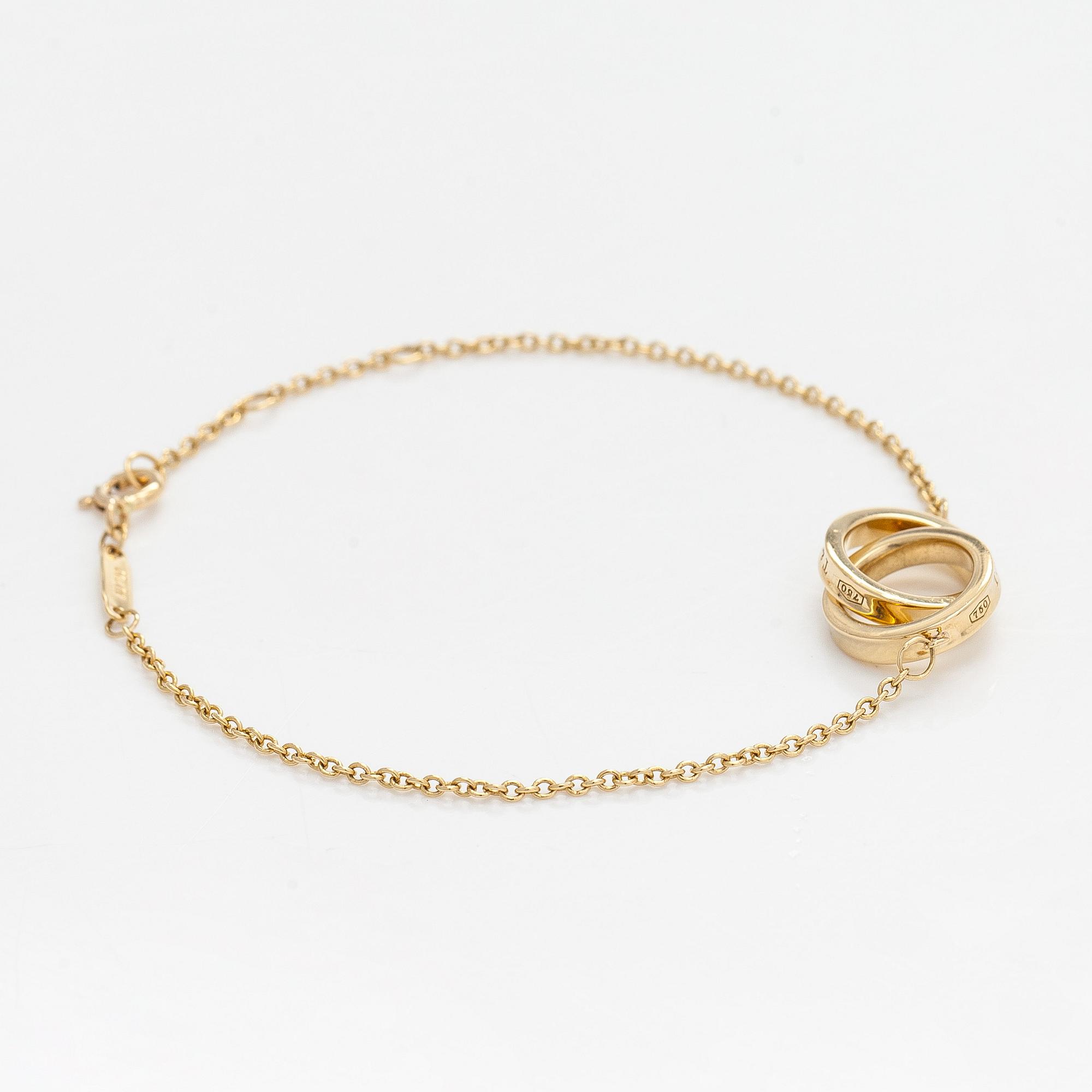Tiffany & Co, rannekoru  "Interlocking Circles" 18K kultaa.