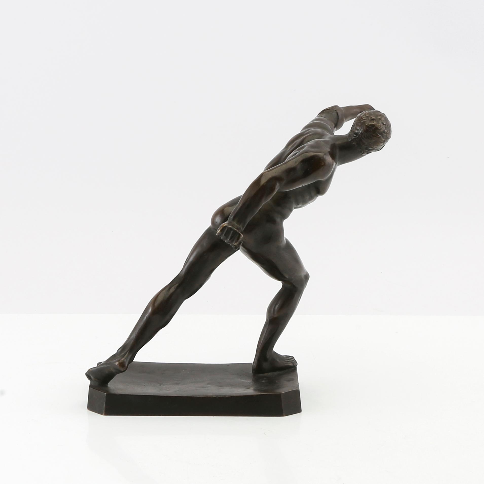 Dekorativ skulptur "The Borgese Gladiator".