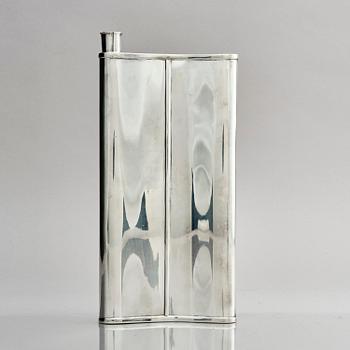 A large silver hip flask, Kultakeskus, Hämeenlinna, Finland 1970.