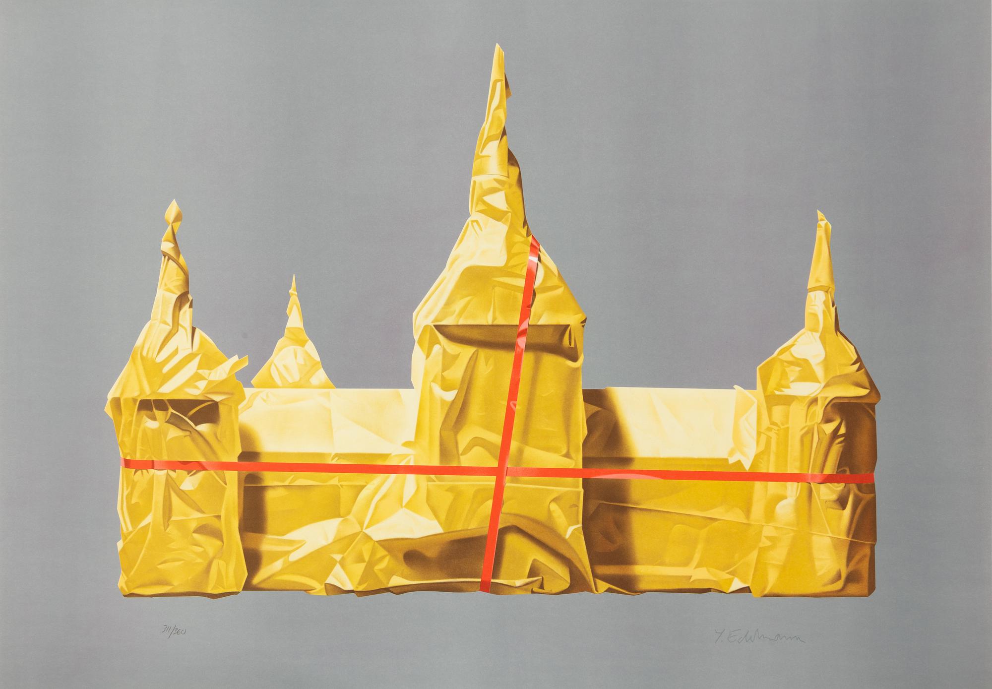 Yrjö Edelmann, "Wrapped castle of Kalmar".