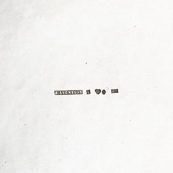 Sanfrid Svensson, kaffeservis, 3 delar, silver, Lidköping, 1917.