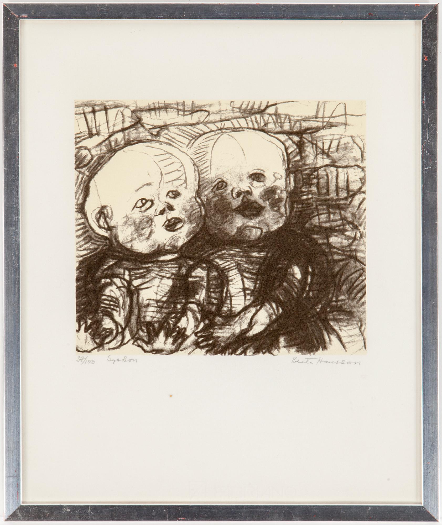 BERTA HANSSON, lithographe, signed and no 37/100.