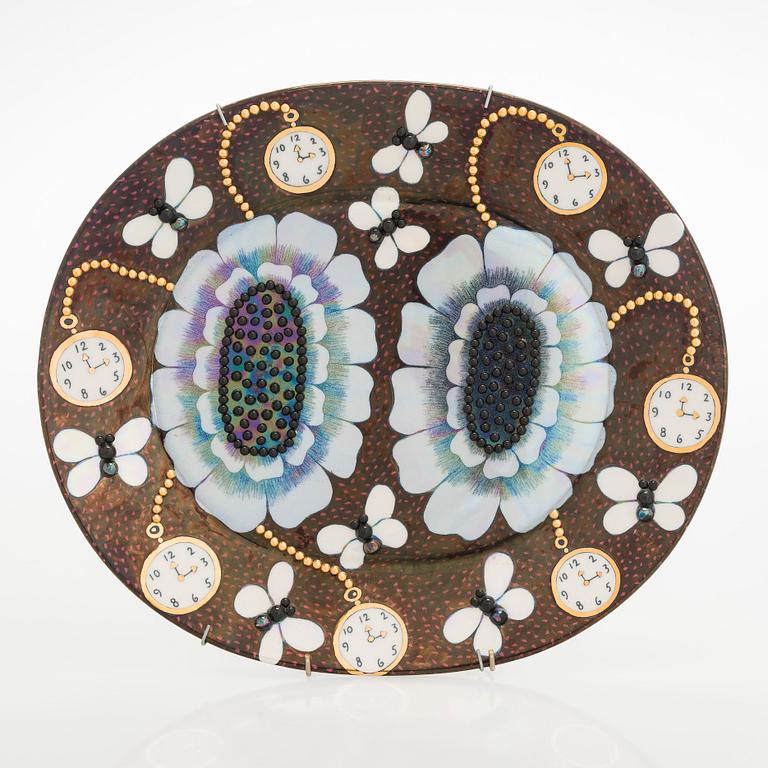 Birger Kaipiainen, A 'Duetto' Ceramic plate by Birger Kaipiainen for Arabia Art in 1983, signed and numbered 202/300.