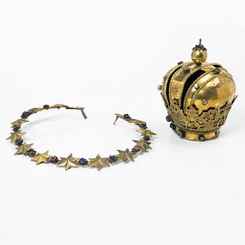 A crown with halo, Eastern Europe, around 1900.