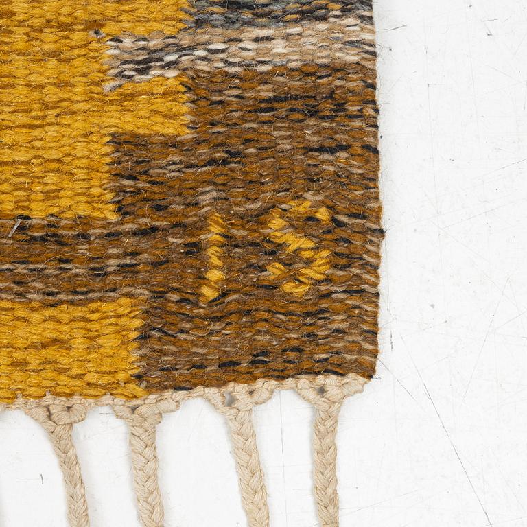 Ingegerd Silow, a flat weave carpet, 'Dellen', c. 286 x 196 cm, signed IS.