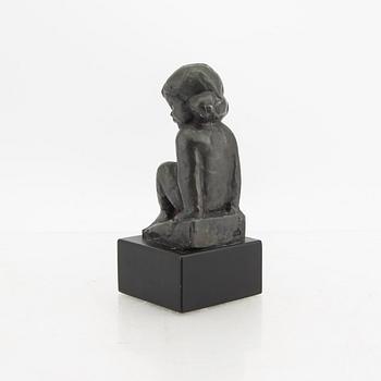 Carl-Einar Borgström,  signed metal sculpture.