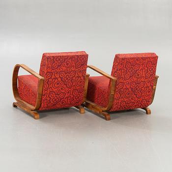 Fåtöljer ett par Art deco 1900-talets första hälft.