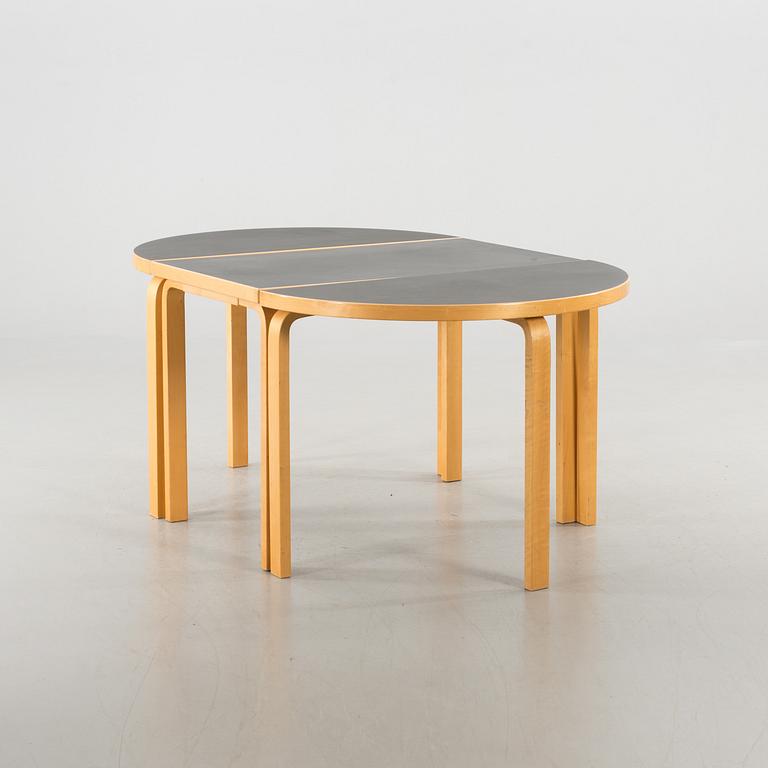 ALVAR AALTO, a 3 piece dining table.