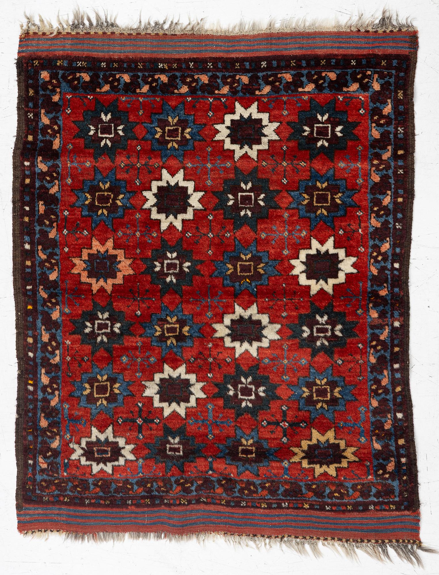 Matta, antik, sannolikt Turkmenistan, ca 113 x 93 cm.